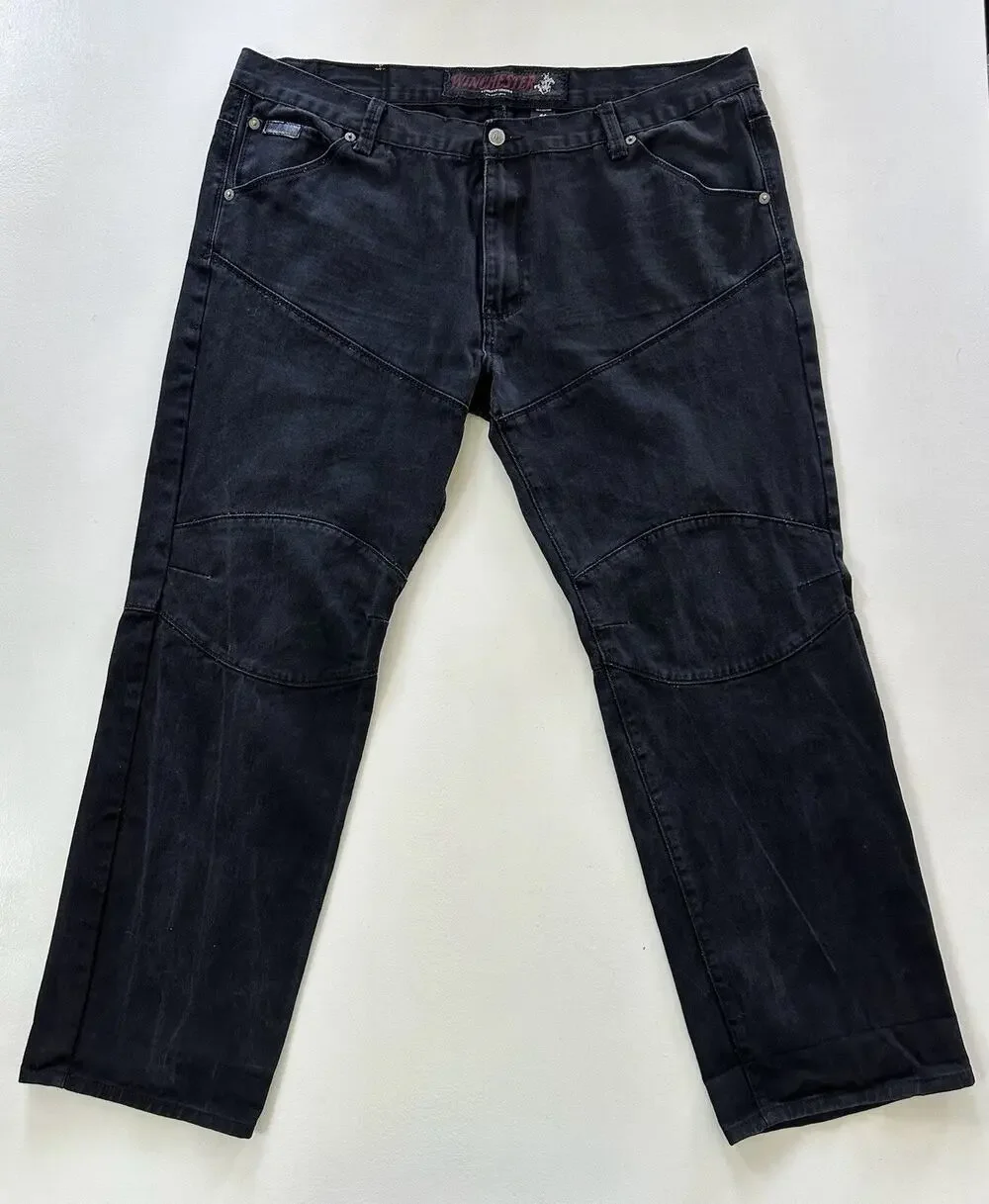 Winchester Men's Jeans American Legend Straight Black Denim Size 44